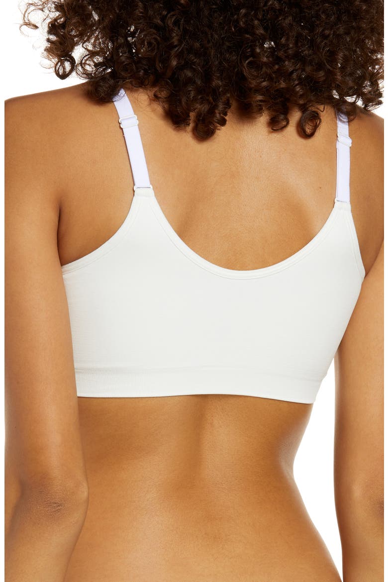 All Day Comfort Bralette, Alternate, color, WHITE SNOW