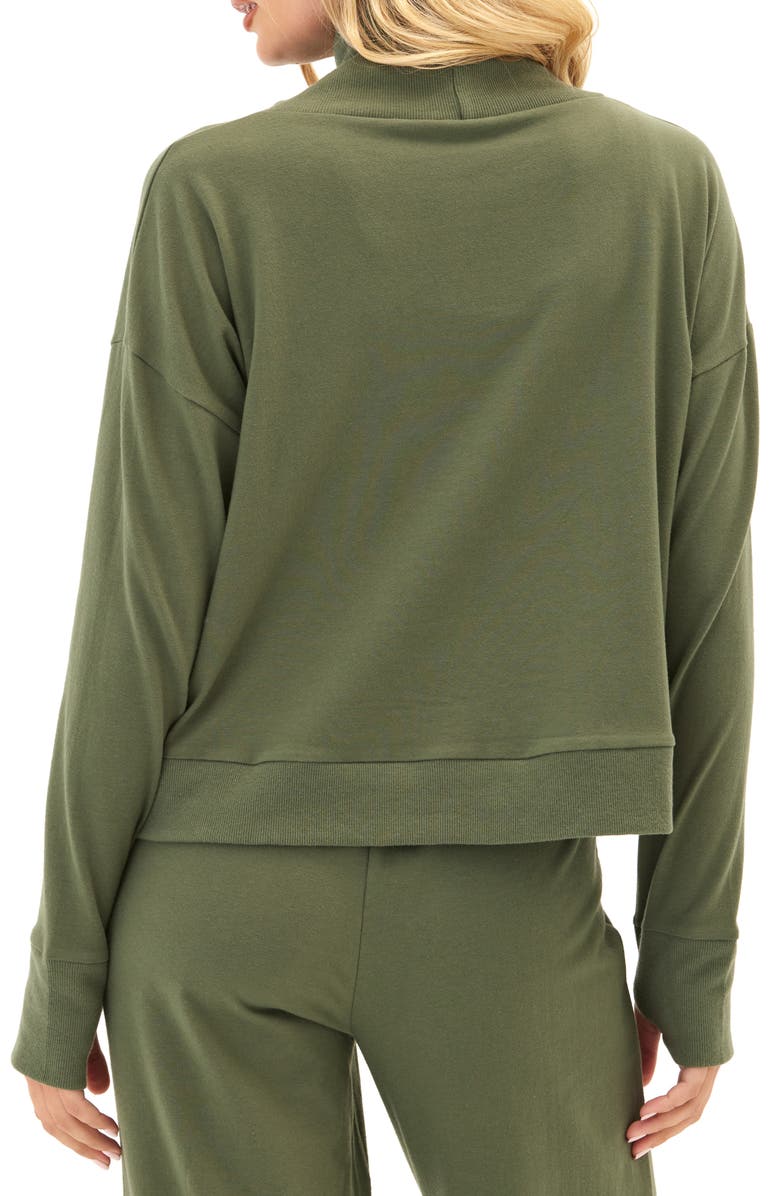 Threads 4 Thought Shai Cozy Fleece Cowl Neck Sweatshirt, Alternate, color, 