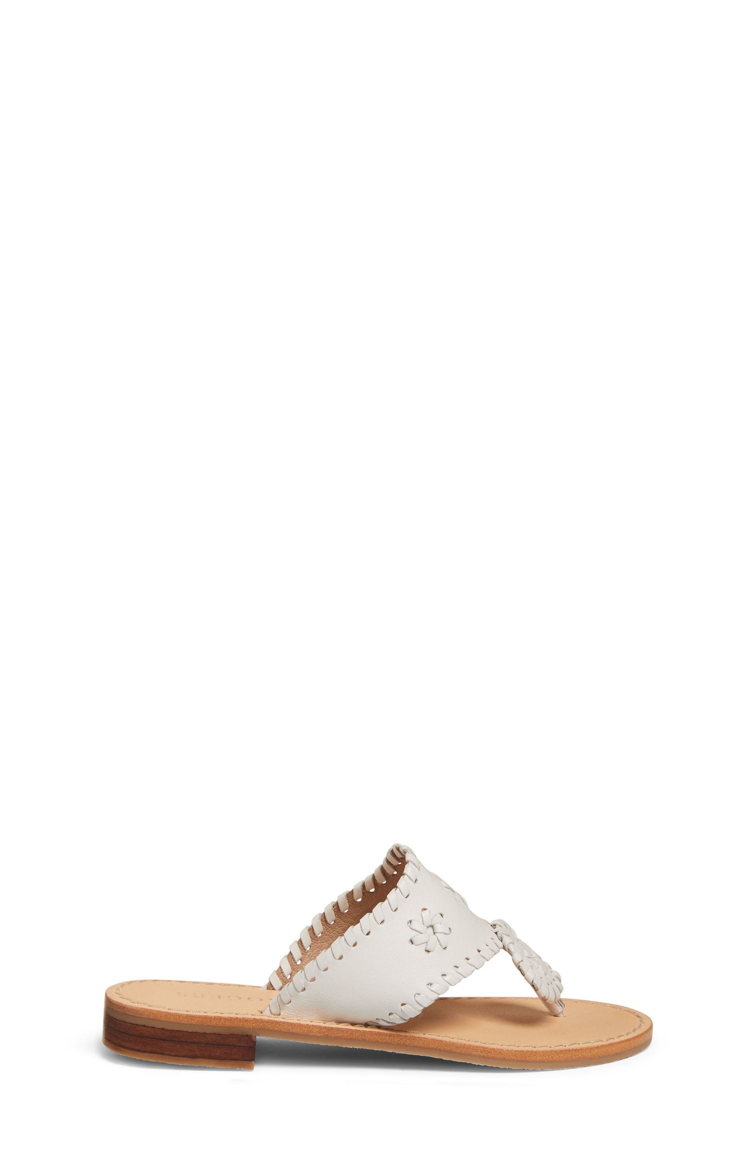 Kids' Jack Flip Flop, Alternate, color, WHITE