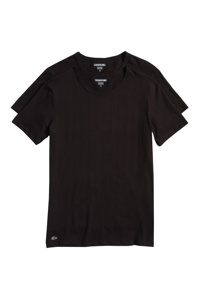 2-Pack Superfine Crewneck T-Shirts, Alternate, color, BLACK