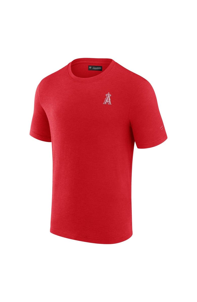 Fanatics Signature Men's Fanatics Signature Red Los Angeles Angels Modal Short Sleeve T-Shirt, Alternate, color, Red
