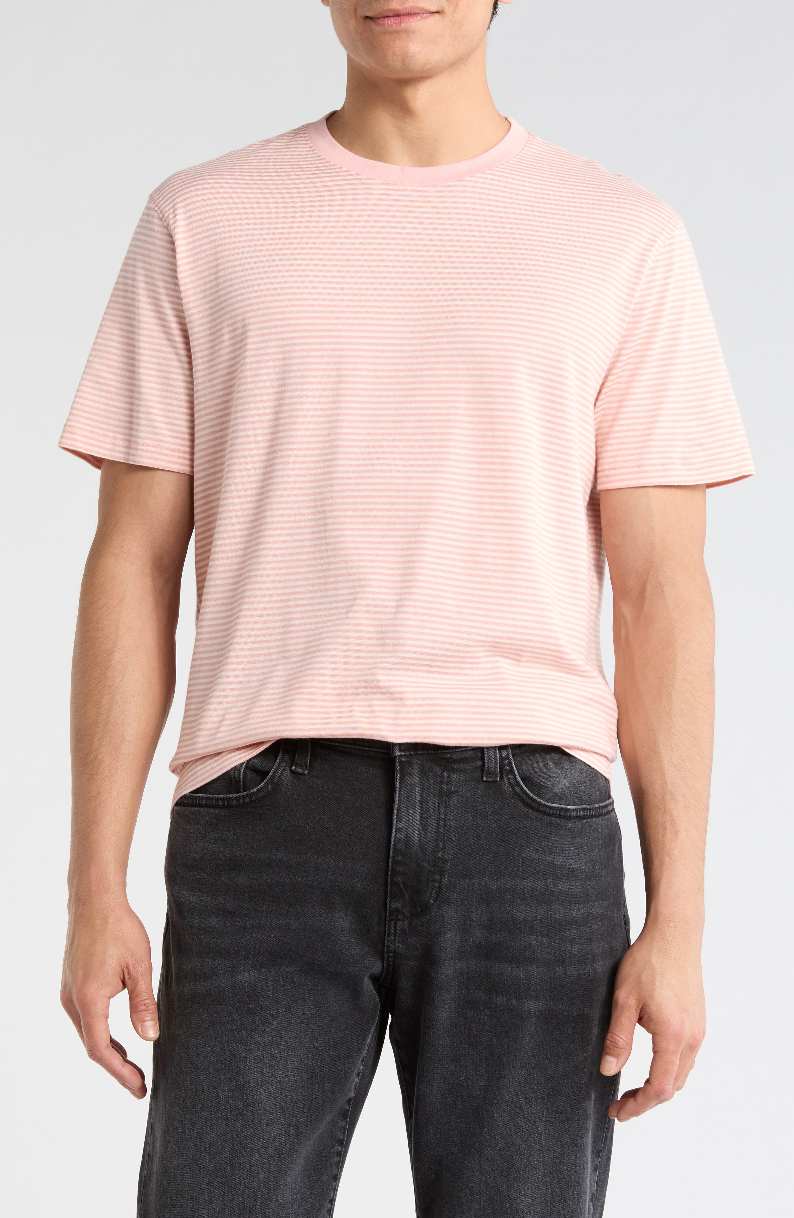 Bryce Crewneck Stretch Cotton T-Shirt - image 3
