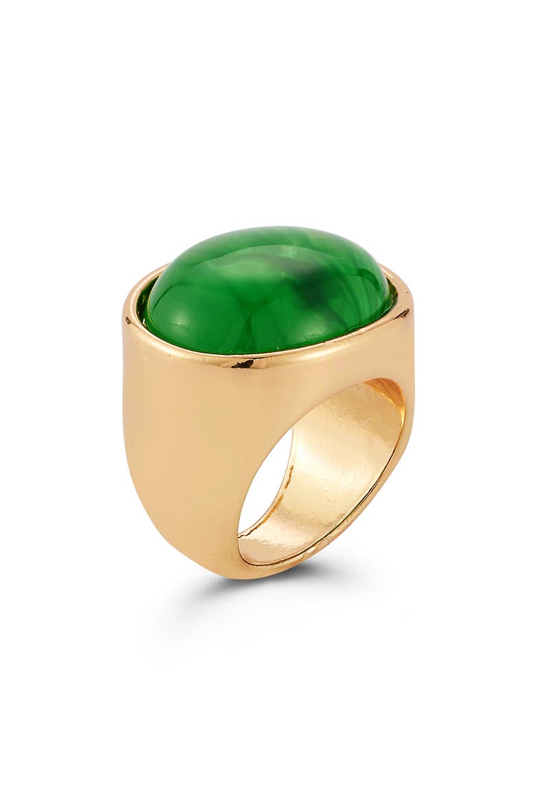 Resin Statement Ring, Alternate, color, GOLD