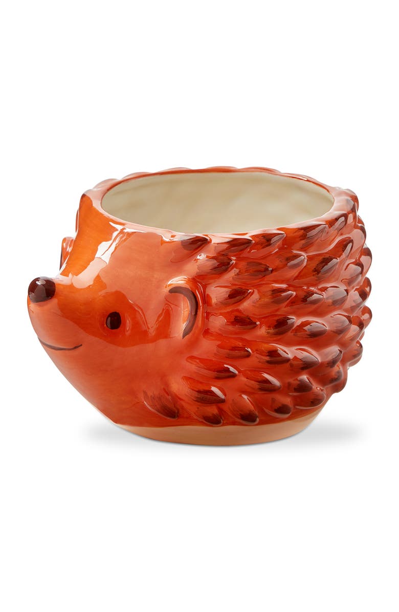 tag Hedgehog 4" Planter Brown Multi Earthenware Spring, Main, color, Brown