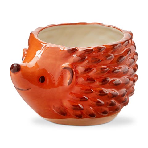 Hedgehog 4" Planter Brown Multi Earthenware Spring