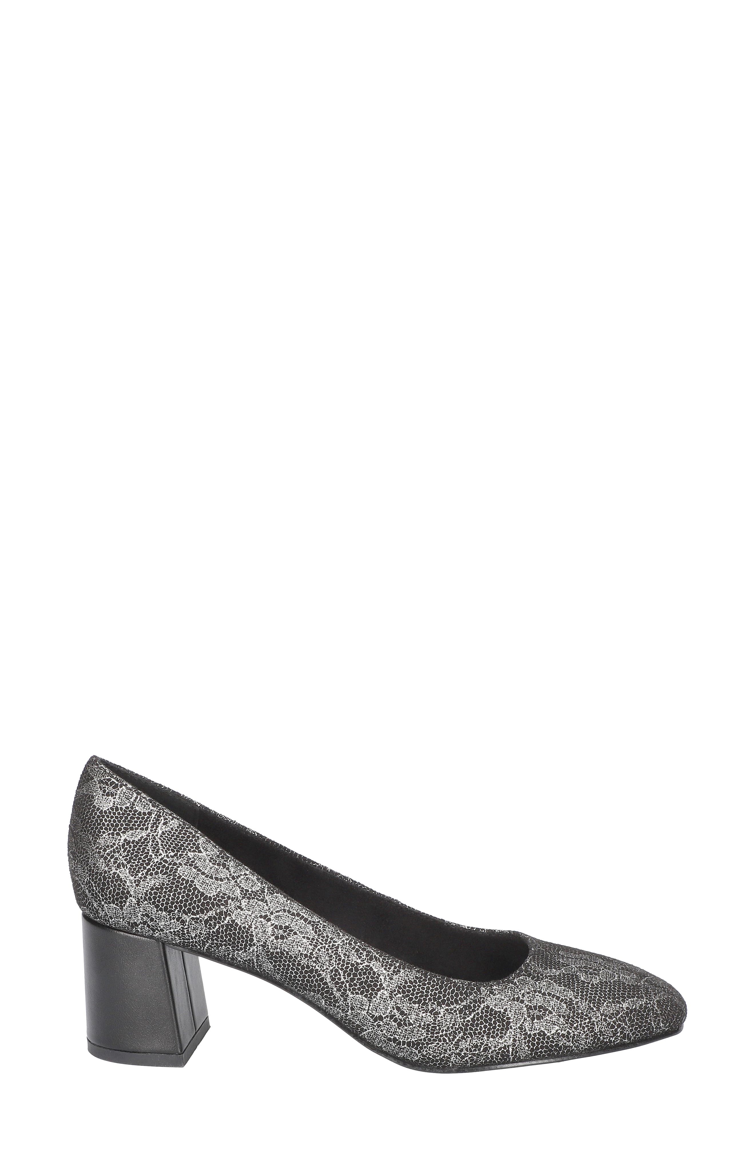 Jillian Square Toe Pump, Alternate, color, SILVER LACE