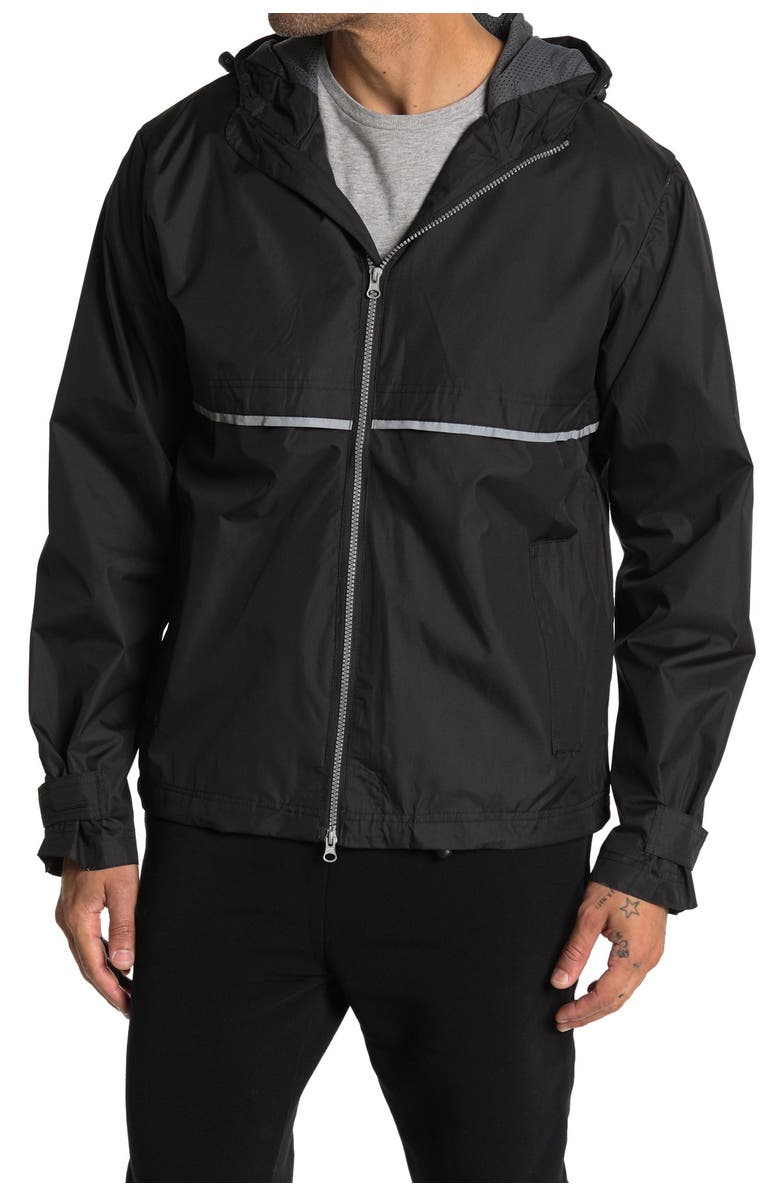 BURNSIDE Hooded Zip Front Jacket, Main, color, 