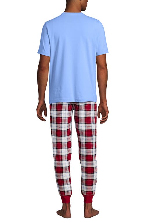 Lands' End Knit Jersey Pajama Sleep Set In Multi