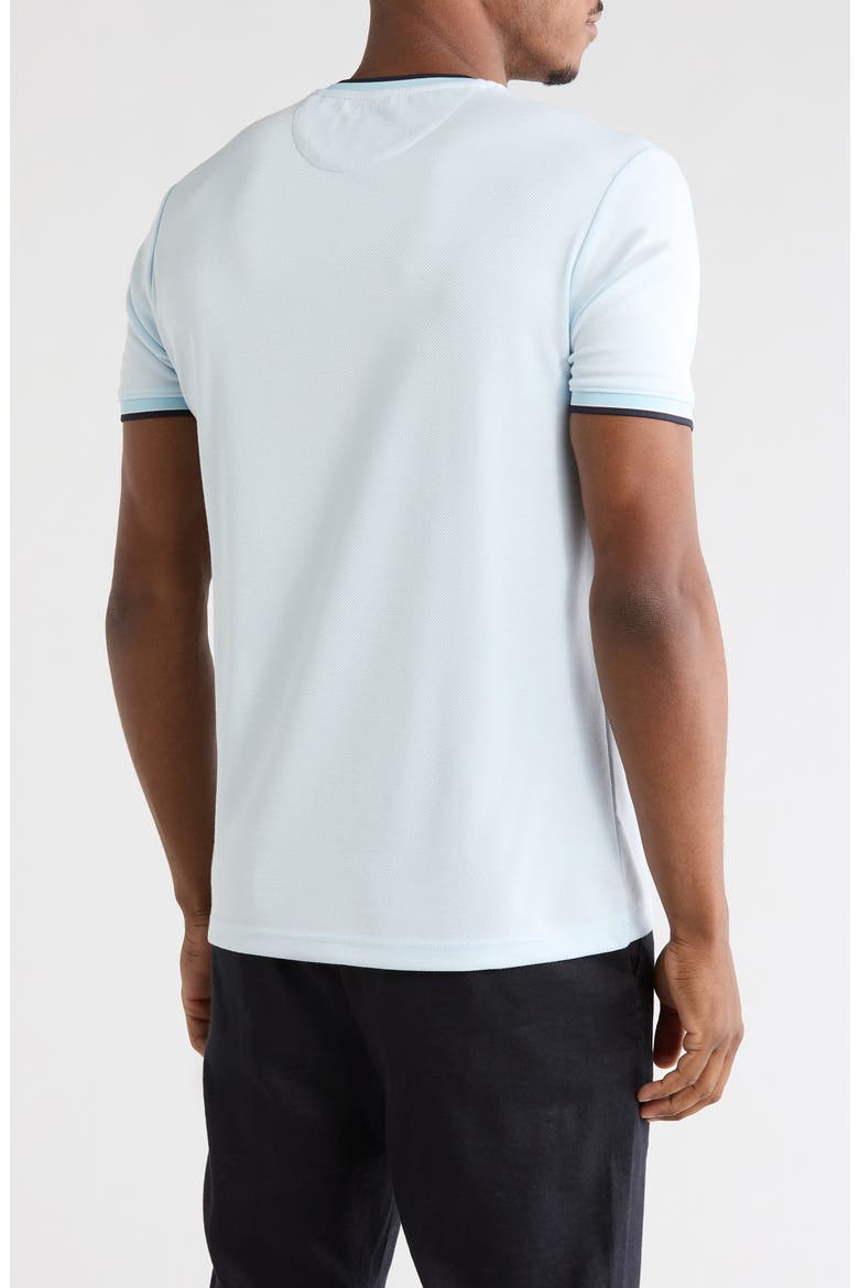 Tipped Crewneck T-Shirt, Alternate, color, LIGHT BLUE