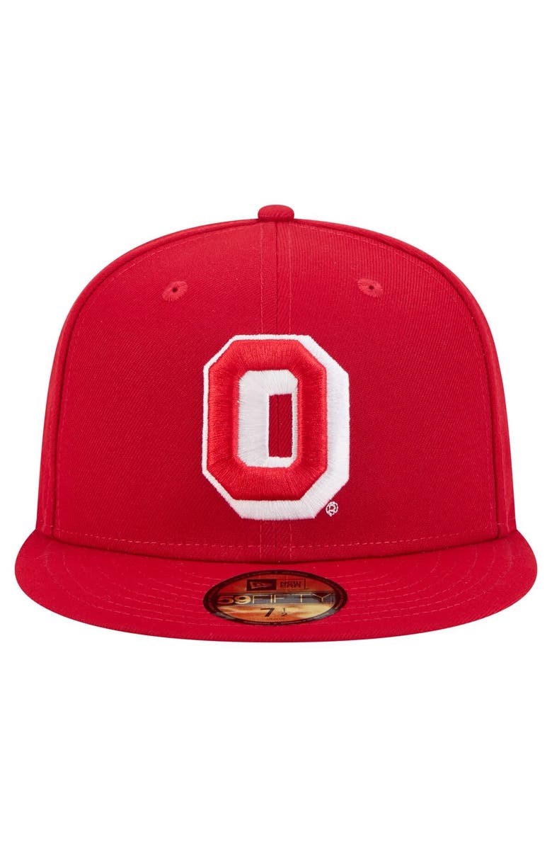 New Era Men's New Era Scarlet Ohio State Buckeyes Vault 59FIFTY Fitted Hat, Alternate, color, 