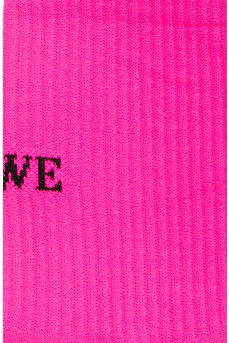 Logo Jacquard Socks, Alternate, color, PINK
