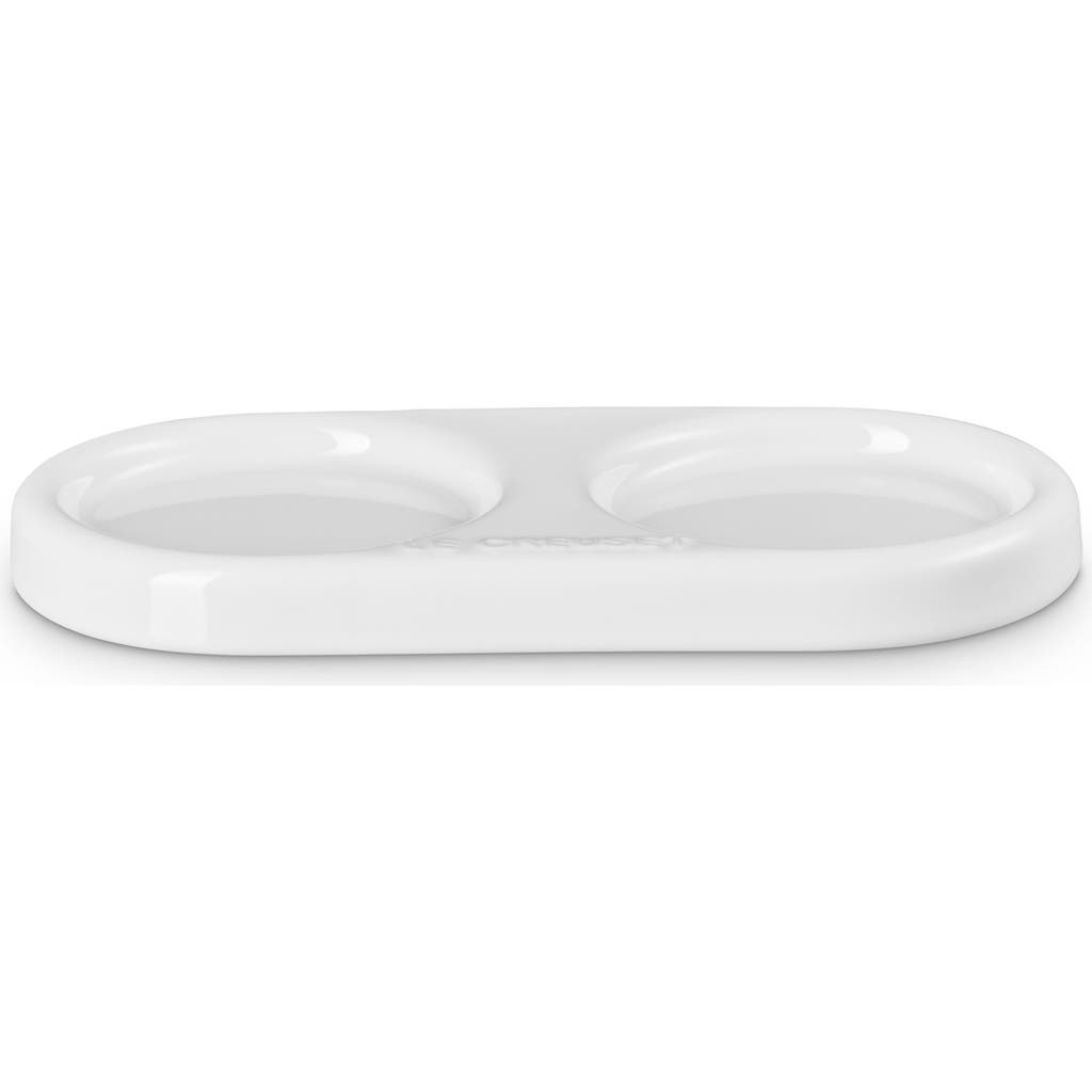 Le Creuset Stoneware Mill Tray In White
