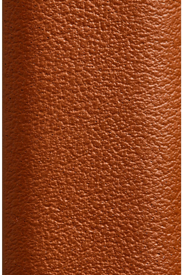Gancio Keeper Leather Belt, Alternate, color, NEW COGNAC