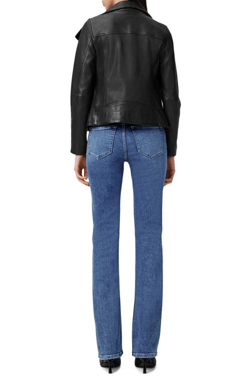 Allsaints Haldan Slim Bootcut Jeans In Mid Indigo