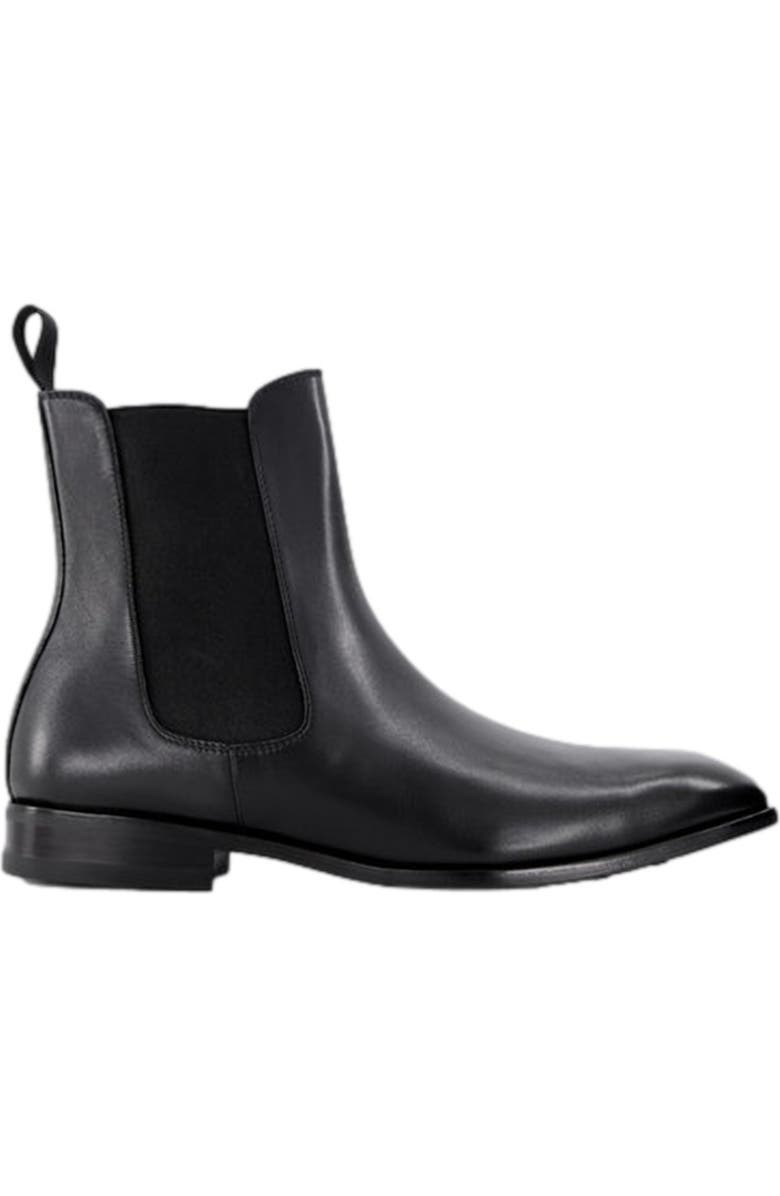 Anthony Veer Ashford Chelsea Boot, Alternate, color, Obsidian Black Leather