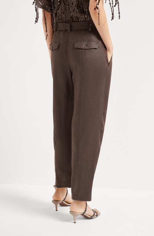 Brunello Cucinelli Ergonomic Chino Trousers In Chocolate