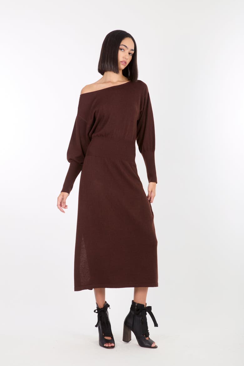 Morgan Dress, Alternate, color, Chocolate