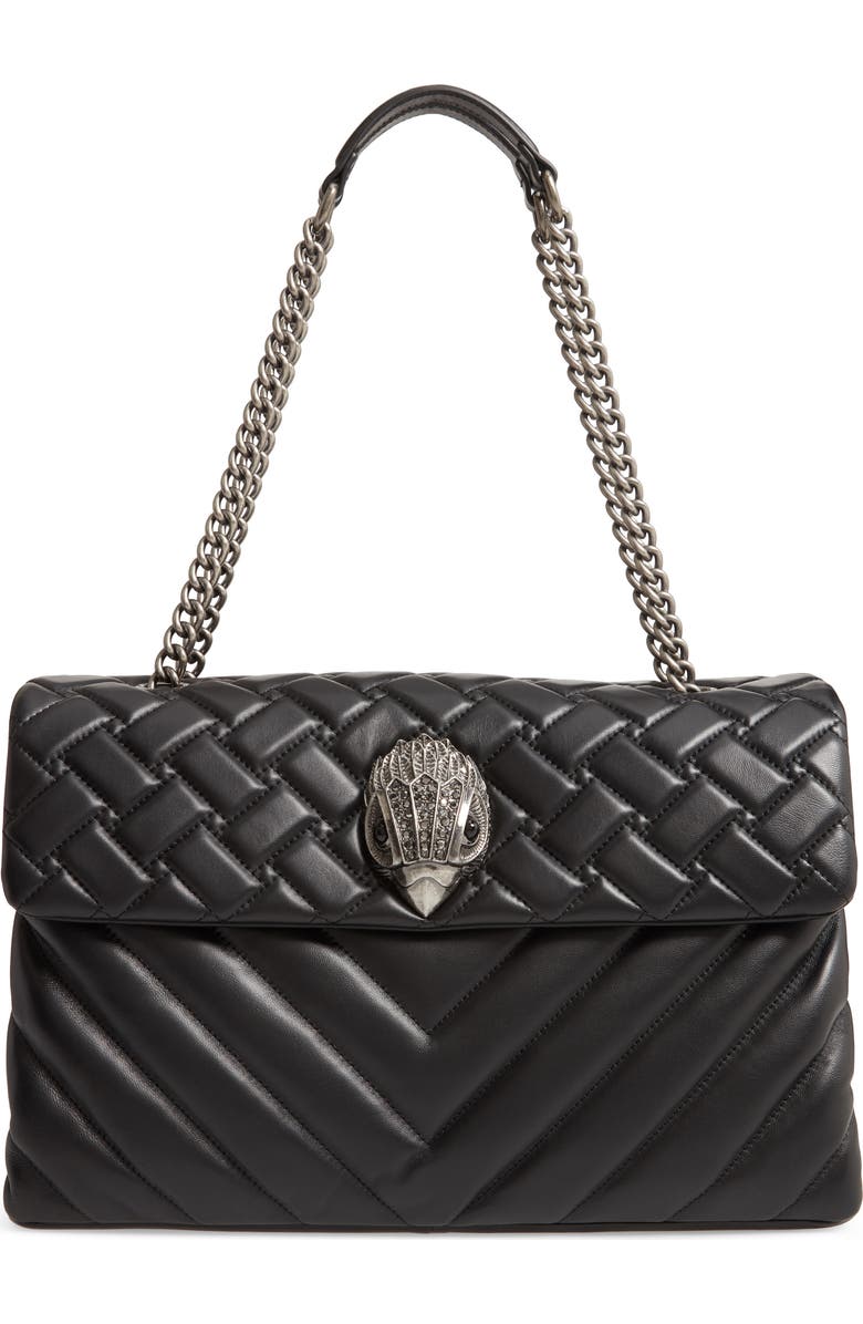 Kurt Geiger London Extra Extra Large Kensington Leather Shoulder Bag, Main, color,