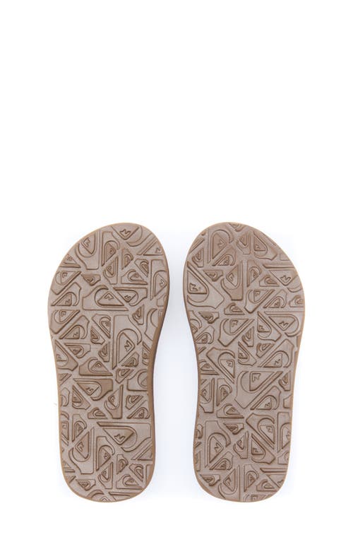 Quiksilver Kids' Carver Suede Core Flip-flop In Brown