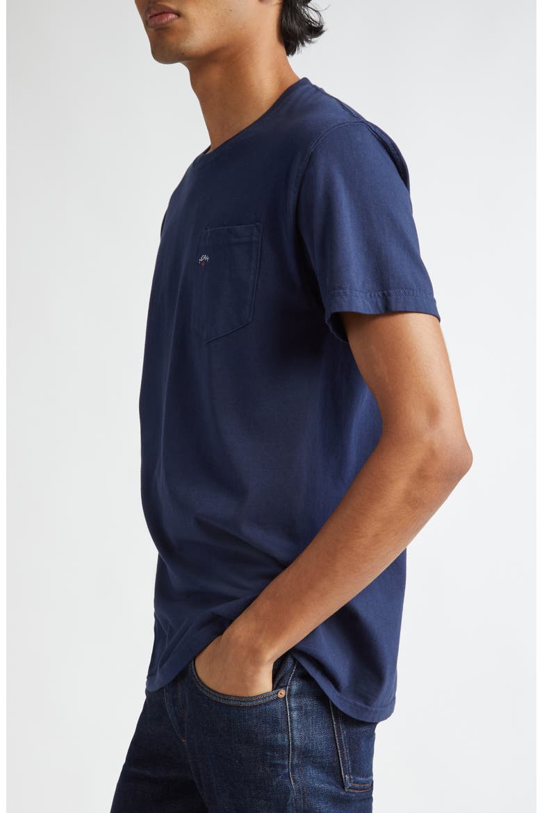 Core Logo Cotton Pocket T-Shirt, Alternate, color, NAVY