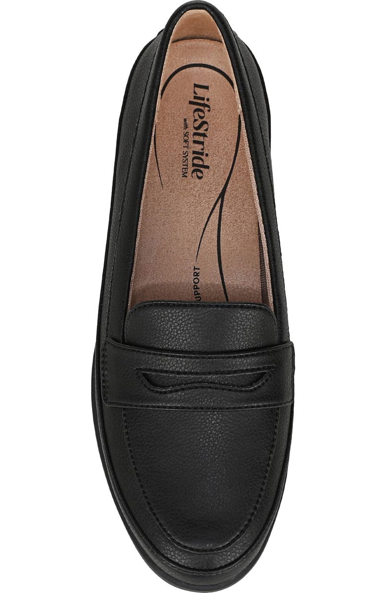 LifeStride Malta Penny Loafer, Alternate, color, Black/ Black