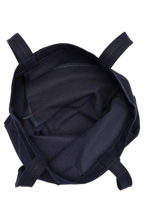 New Amsterdam Leatherworks Eden Canvas Tote Bag In Blue