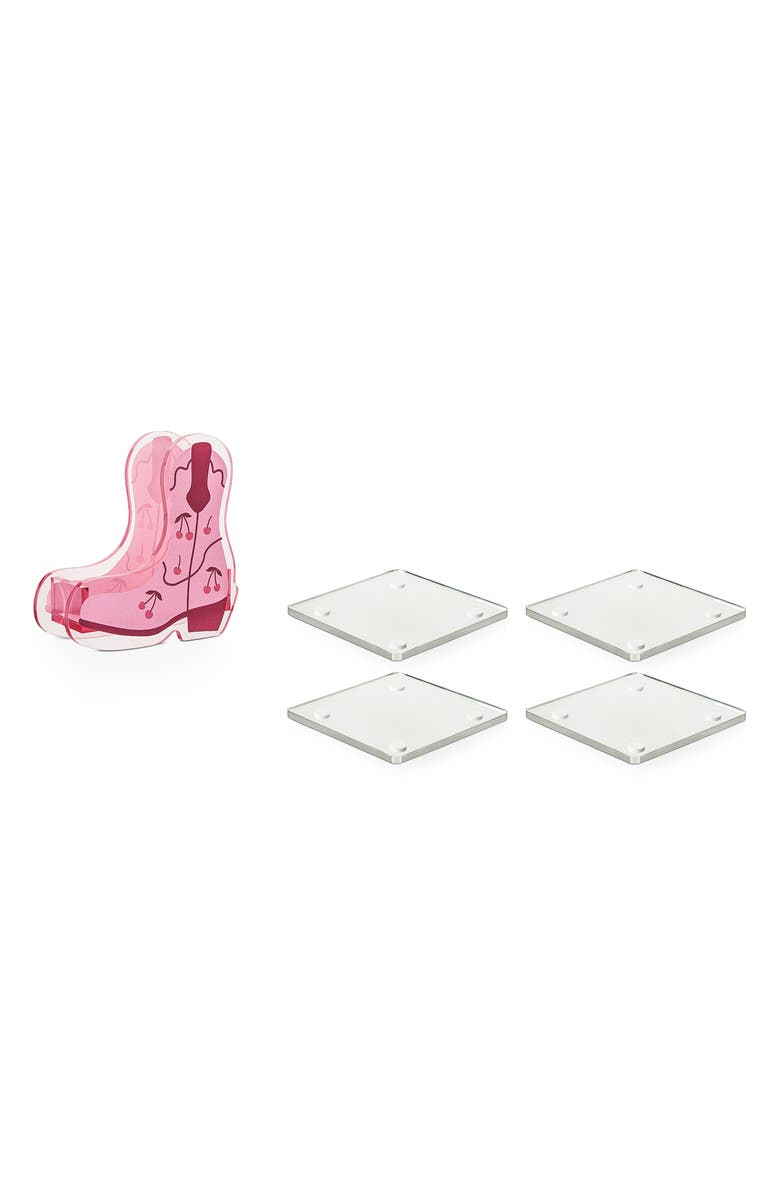 Core Home 5-Piece Western Boot Acrylic Coasters, Main, color, Multi