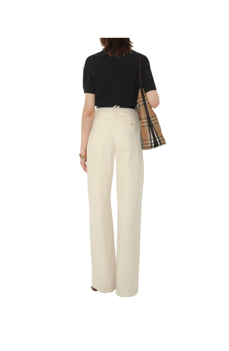 Burberry Cashmere Blend Top, Alternate, color, Black