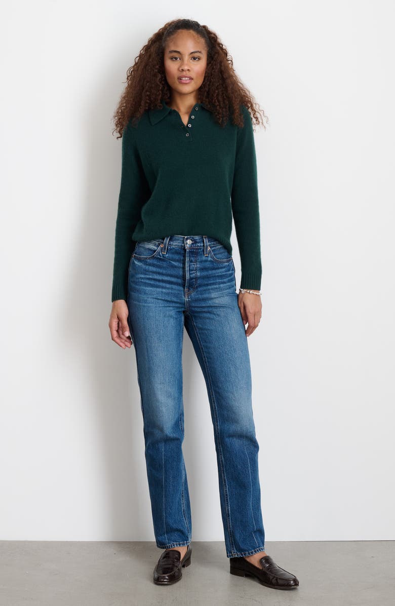Alex Mill Alice Cashmere Polo Sweater, Alternate, color,