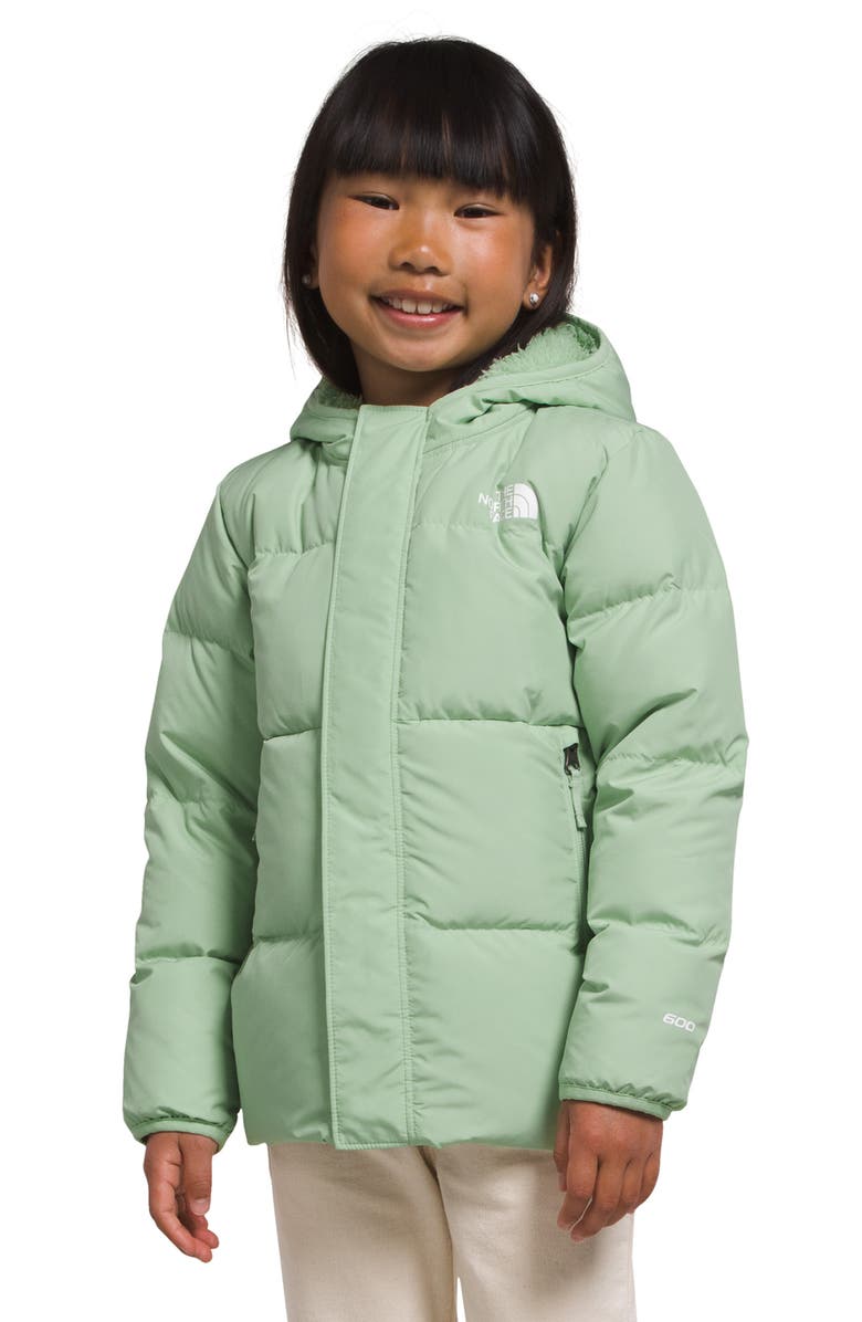 The North Face Kids' North Hooded Water Repellent 600 Fill Power Down Recycled Polyester Jacket, Main, color, 