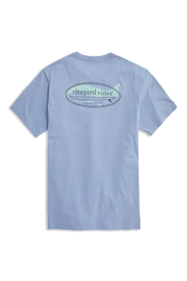 Fish Surf Icon Graphic T-Shirt, Alternate, color, BRACK