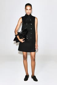 COS Double-Faced Wool-Blend Mini Dress