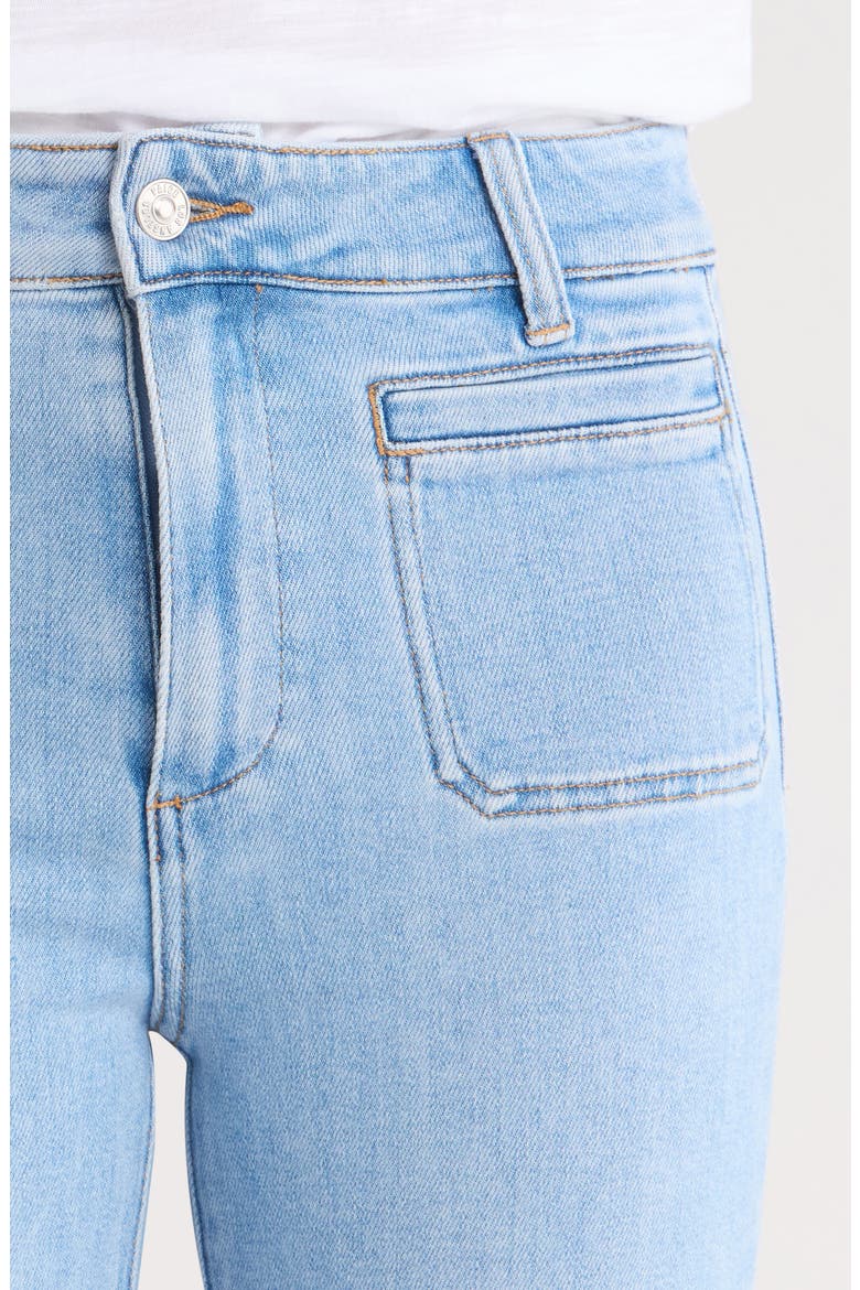 Marlow High Waist Raw Hem Ankle Skimmer Flare Jeans, Alternate, color, JAUNT