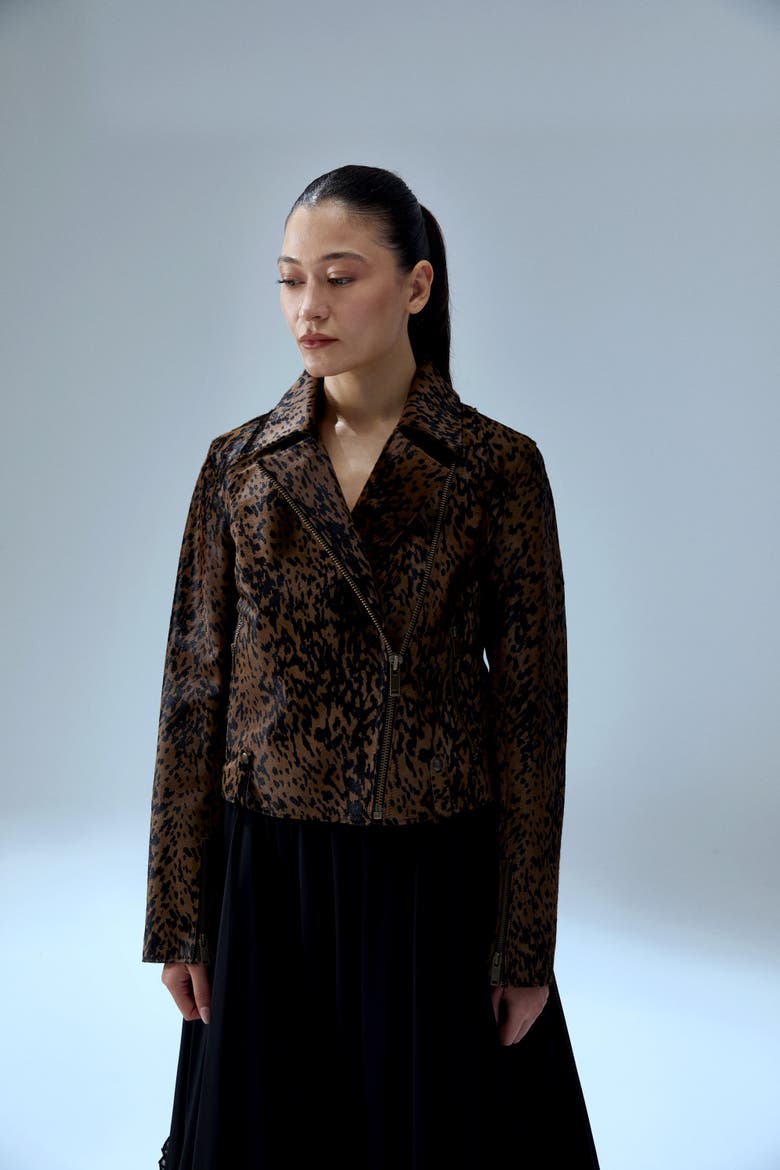 Your *Itch Kangaroo Leather Jacket, Alternate, color, Leopard