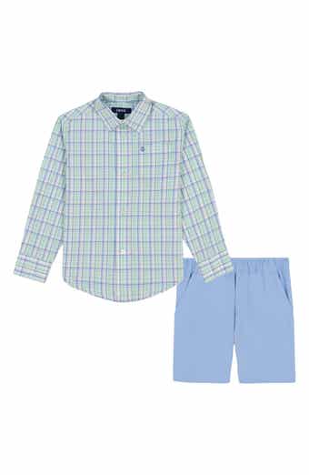 IZOD Kids' Plaid Button-Down Shirt & Shorts
