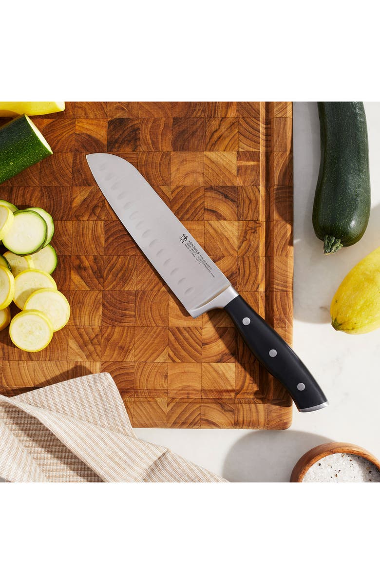 HENCKELS CUTLERY Forged Accent 7-Inch Chef's Knife, Alternate, color, Black