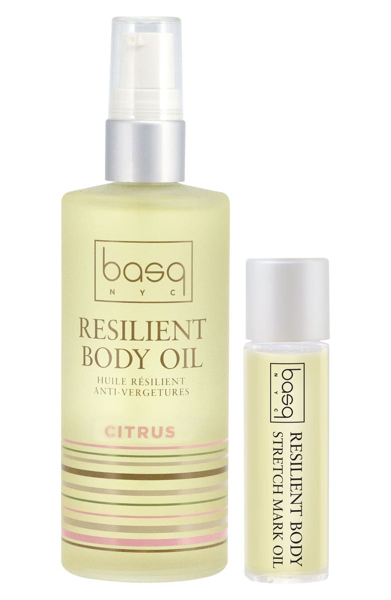 basq NYC Citrus Resilient Body Stretch Mark Oil Duo, Main, color,