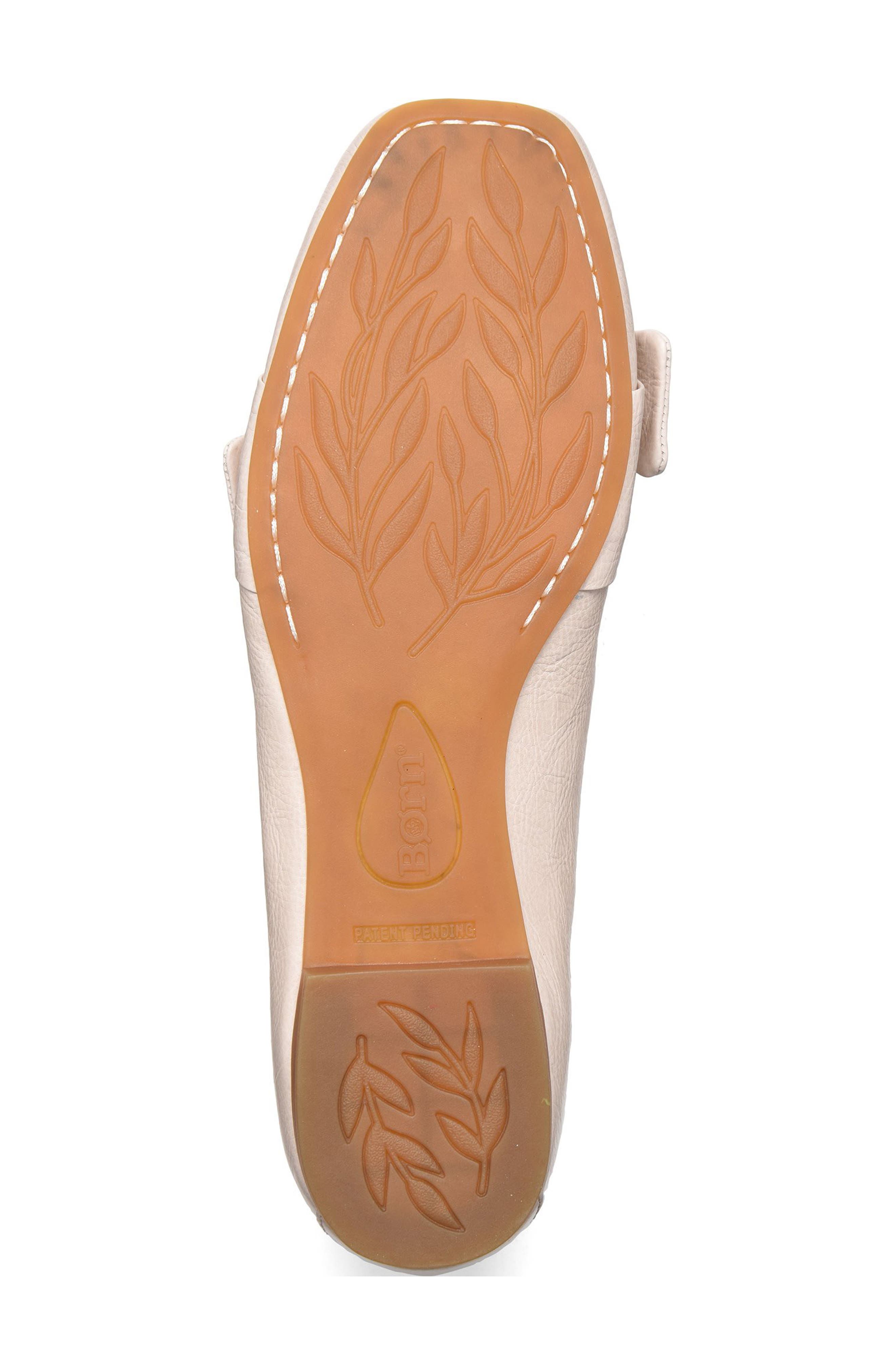 Børn Carrine Square Toe Loafer, Alternate, color, White Leather