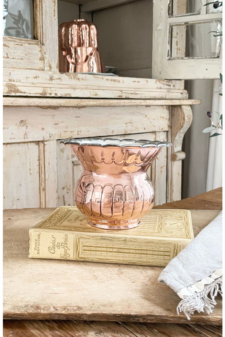 Vintage French Inspired Copper Peach Sangria Candle, Alternate, color, Copper