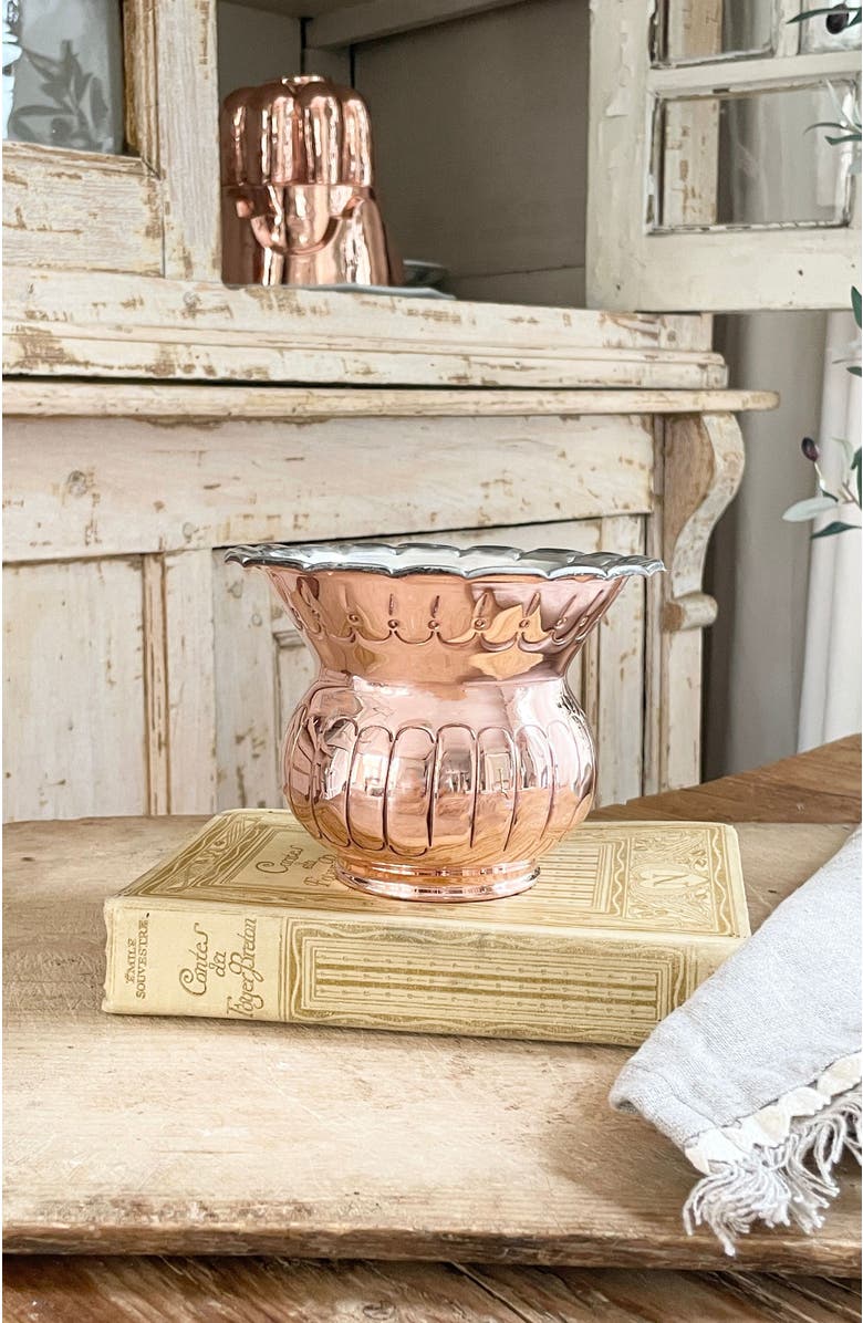 Coppermill Kitchen Vintage French Inspired Copper Peach Sangria Candle, Alternate, color, Copper