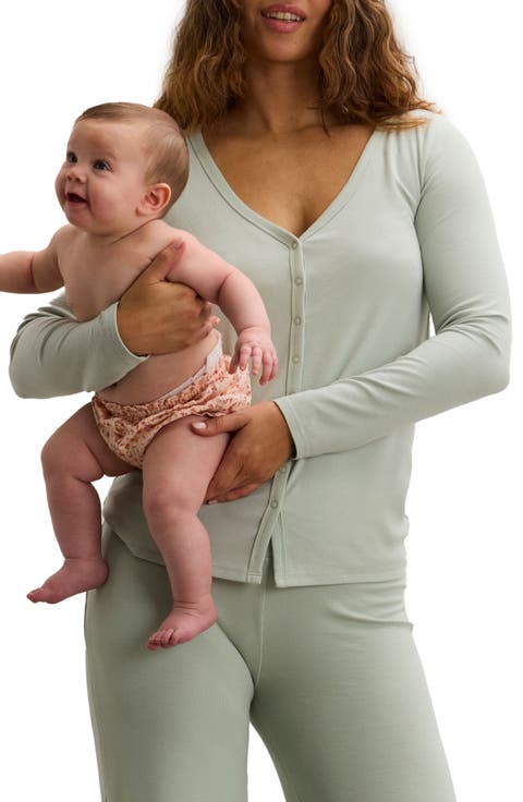 The Softest Rib Nursing Cardigan