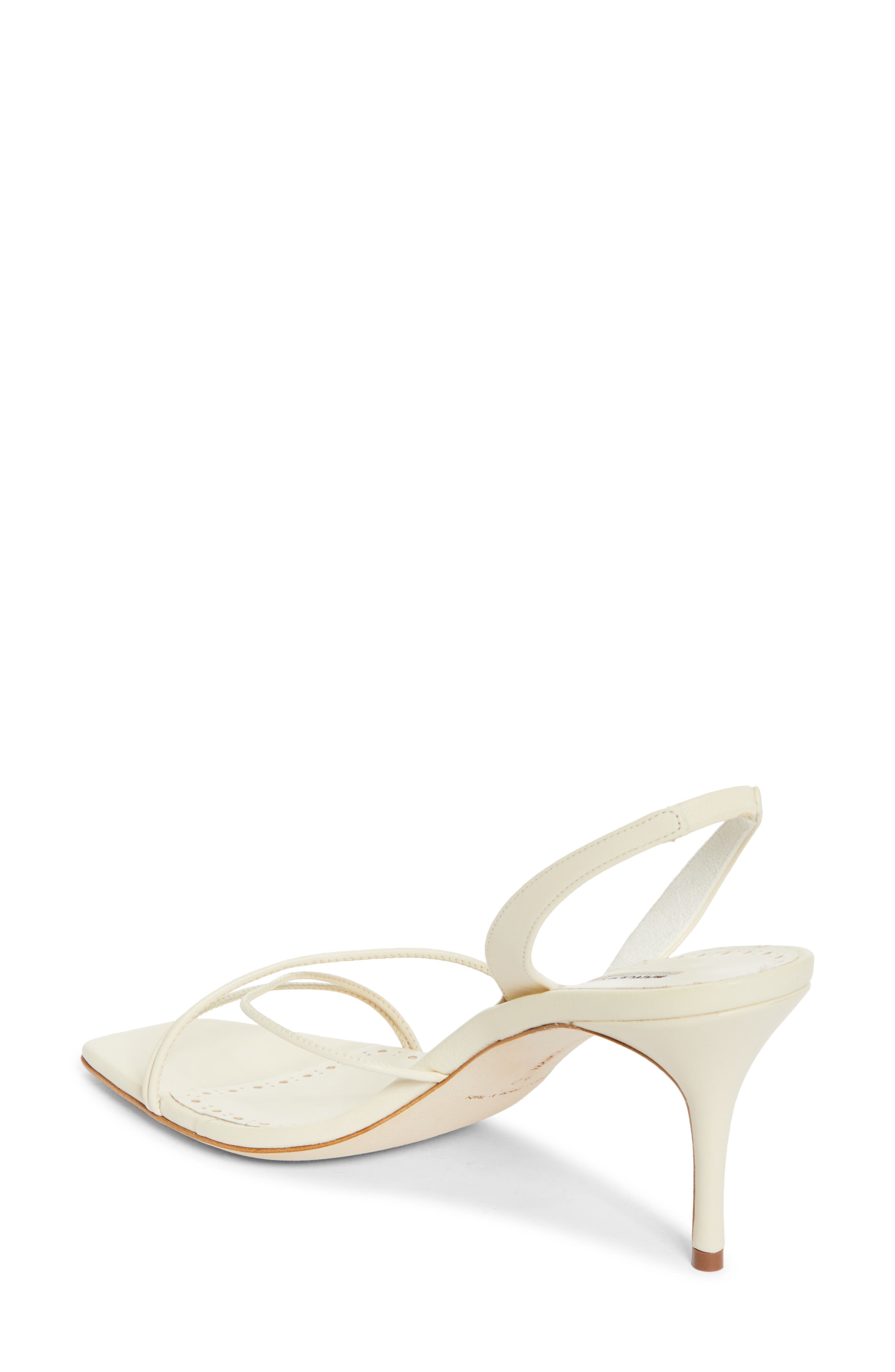 Manolo Blahnik Ninfea Slingback Sandal, Alternate, color, Ivory