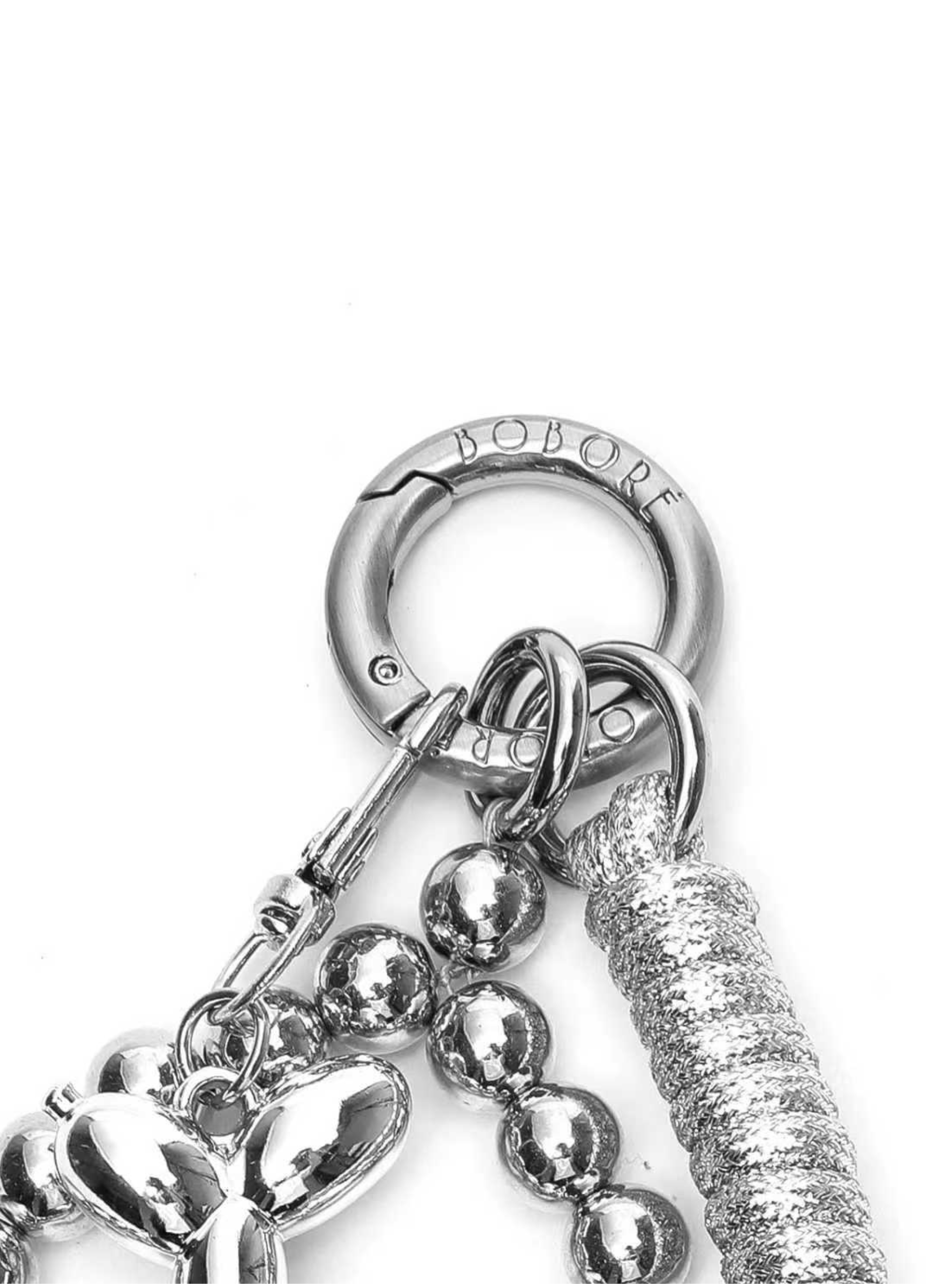 Bob Oré Keychain, Alternate, color, Silver