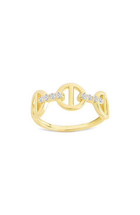 Felicia Cubic Zirconia Chain Ring