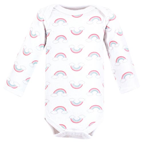 Luvable Friends Preemie Long Sleeve Bodysuits 3pk Foxy In Multi