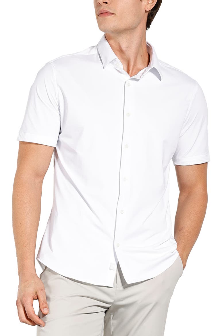 Short Sleeve Everyday Tech Shirt, Main, color, White