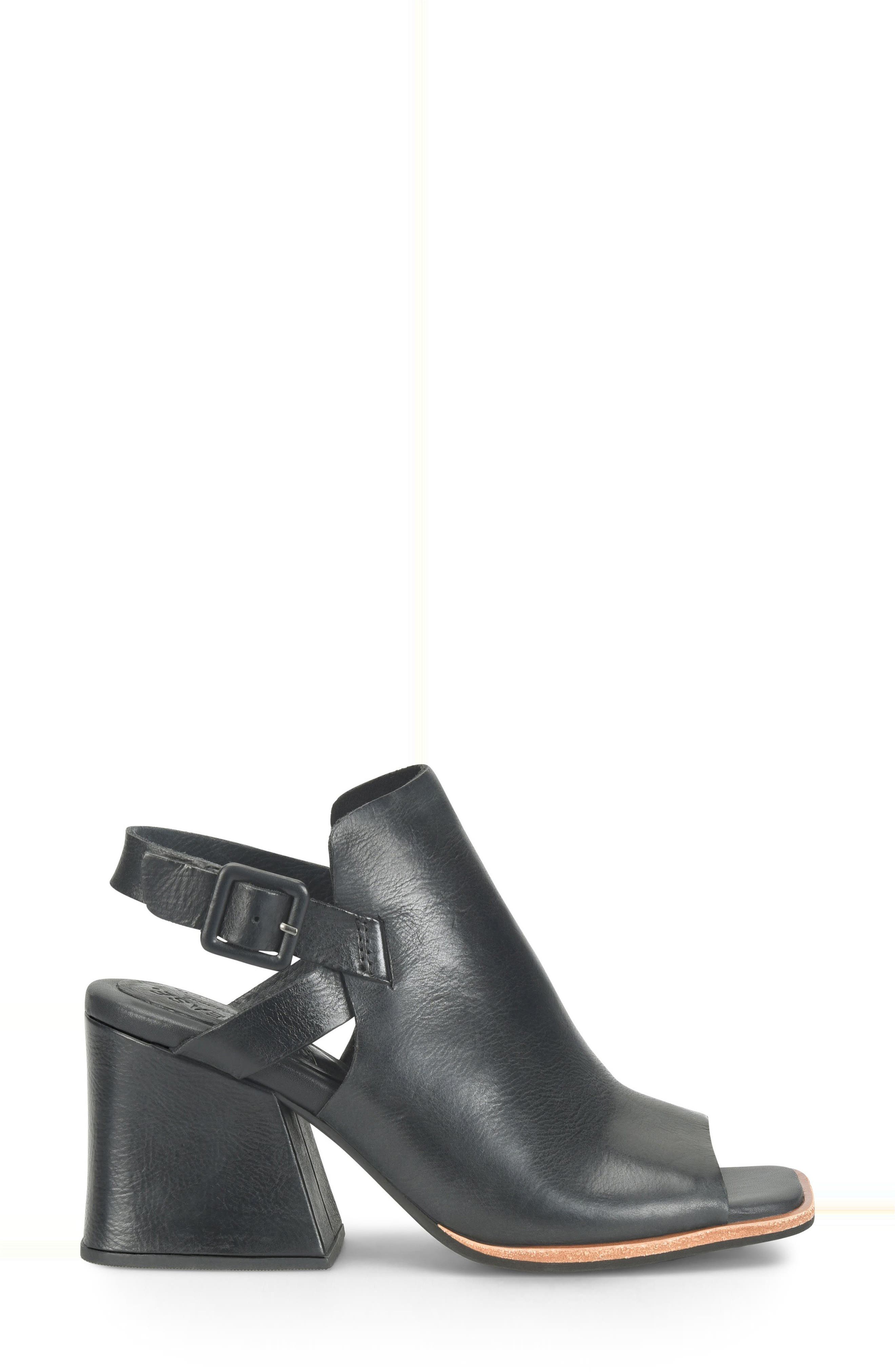 Kork-Ease<sup>®</sup> Cline Slingback Sandal, Alternate, color, Black Leather