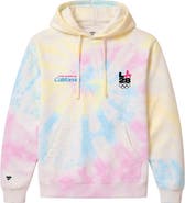 FANATICS Men's Fanatics White LA28 Superbloom Collection Tie-Dye Hoodie