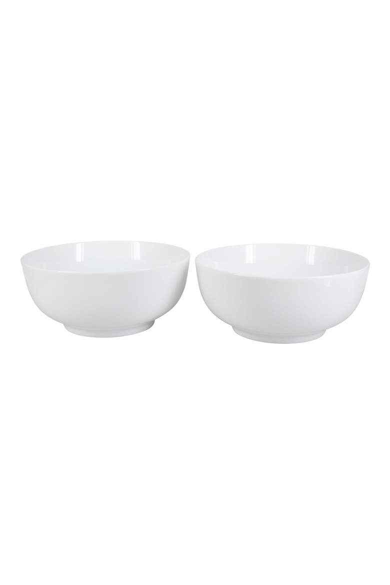 Set of 2 Serving Bowls, Main, color, WHITE