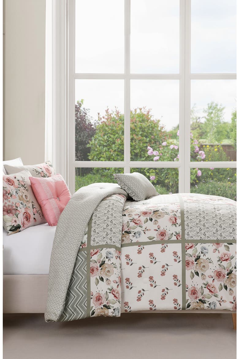 Sage Serenity 5-Piece Comforter Set, Alternate, color, GREEN